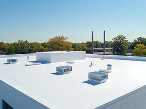 Commercial-Roofing-Companies-Indianapolis-IN-Indiana-2 | CVC Roofing & Sheet Metal white flat roof - Commercial Roofing Companies Indianapolis, IN